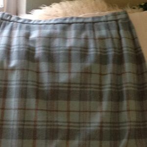 NWT Pendleton turquoise plaid straight skirt!